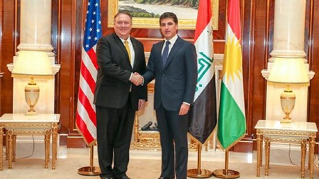 Nêçîrvan Barzanî û Mike Pompeo li Hewlêrê civiyan