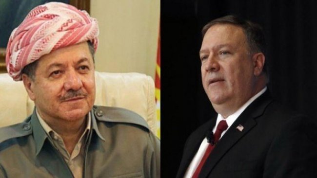 Serok Barzanî û Mike Pompeo pêwendiya telefonî encam dan