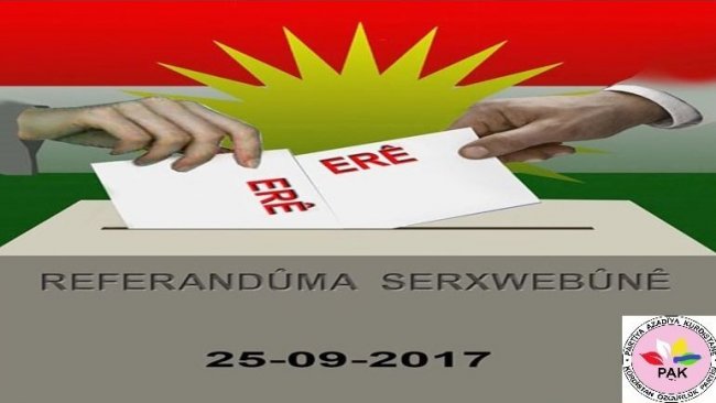 PAK: Tu kes dê nikaribe îradeya ‘belê’ ya referandûma serxwebûnê tune bihesibîne