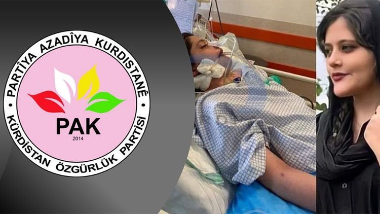  PAK: Em Dewleta Îranê ji ber kuştina keça Kurd Jîna Emînî şermezar dikin 