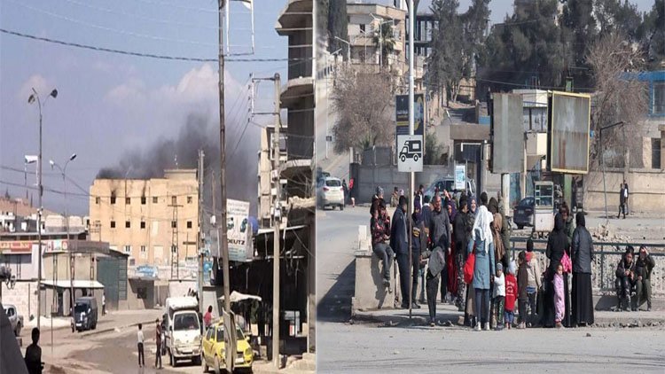 Li Efrînê ji ber şer pêleke koçberiyê dest pê kir