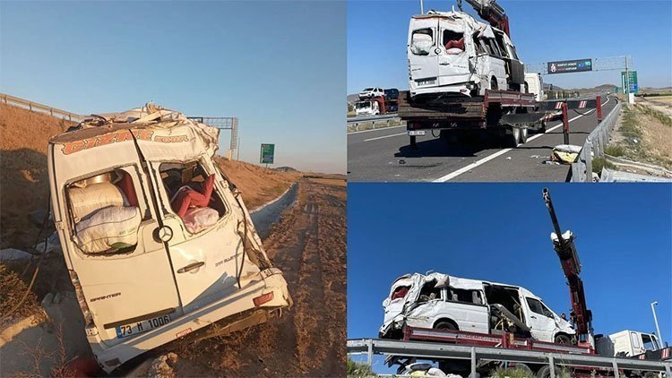 Li Nevşehîrê mînîbusa karkerên Şirnexî wergeriya