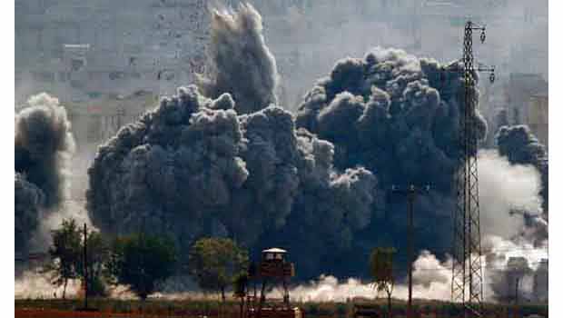 Peşmerge'nin Kobani'ye Girişi Öncesi Hava Saldırısı Yoğunlaştı