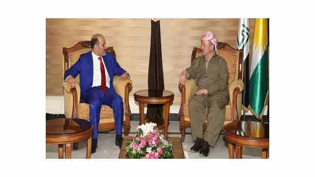 Başkan Barzani, Ahmed el-Carba'yı kabul etti.