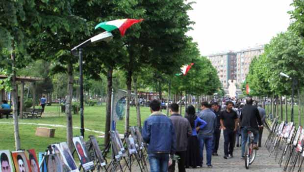 IŞİD'le savaşıp  Şehit düşen Kürtlerin Fotoğrafları Diyarbakır'da Sergilendi