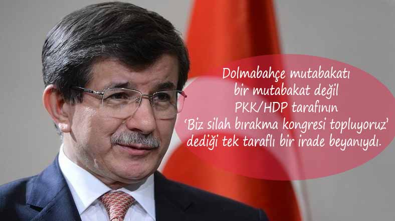 Davutoğlu: Çözüm Sürecini 'Seni Başkan Yaptırmayacağız' bitirdi