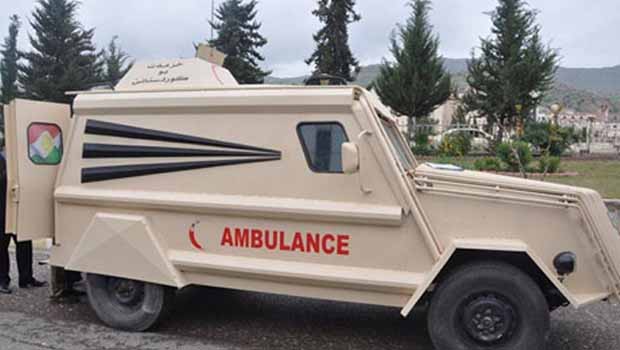 Peşmerge'ye özel zırhlı ambulans