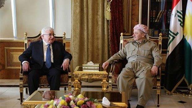 Başkan Barzani Fuad Masum'la görüştü