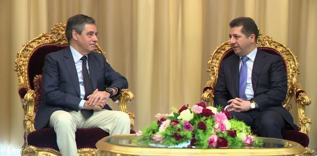 Mesrur Barzani, Fransa heyetini kabul etti