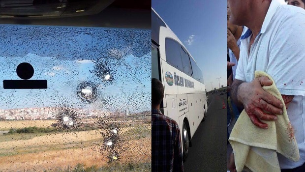 Ankara'da, Özlem Diyarbakır, Best Van ve Kars Kalesi otobüslerine silahlı saldırı