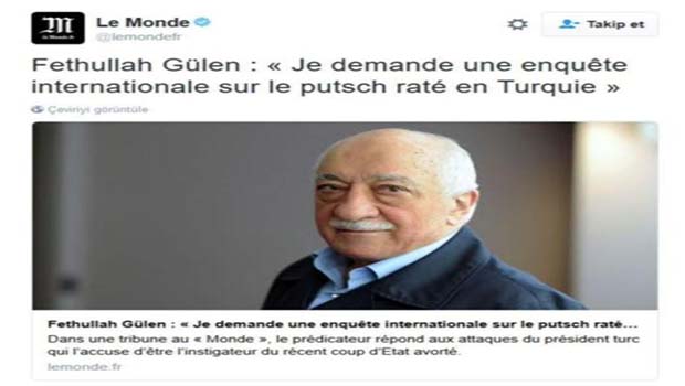 Gülen'den Türkiye'ye dönüş şartı