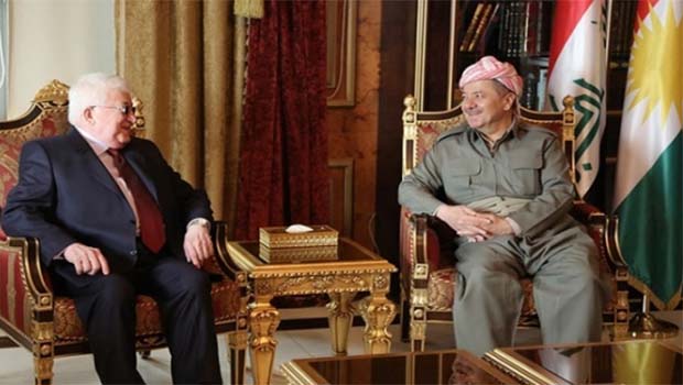 Irak Cumhurbaşkanı Mahsum'dan Barzani'ye kritik ziyaret