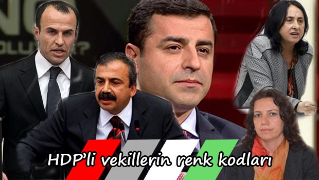 HDP'li vekillerin renk kodları