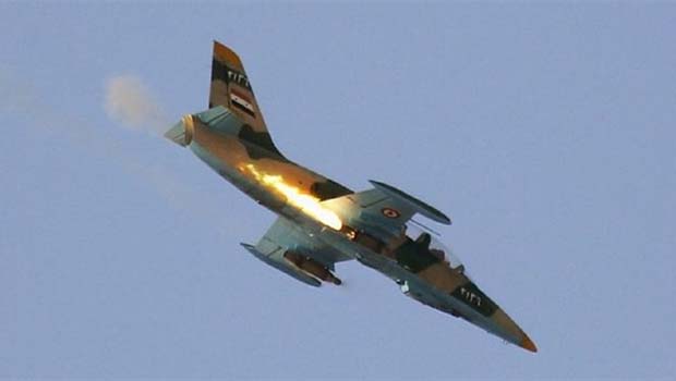 Suriye ordusuna ait savaş uçağı düştü