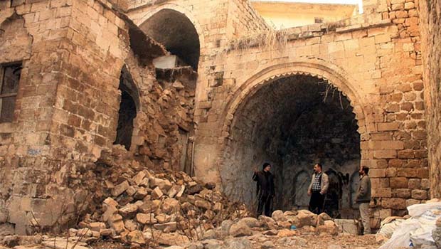 Mardin’de tarihi çöküntü