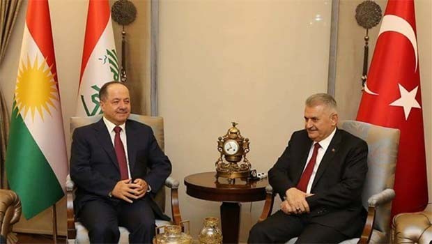 Başkan Barzani, Binali Yıldırım ile görüştü