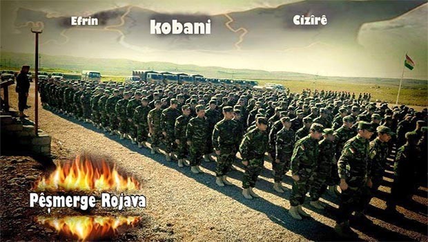 Rojava Peşmergeleri sınıra konuşlandı