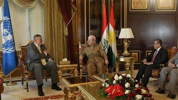 Başkan Barzani, BM heyetiyle referandumu görüştü