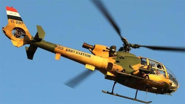 Irak'a ait askeri helikopter düştü