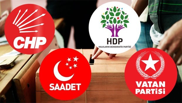 CHP, HDP, Saadet ve Vatan Partisi'nden iş birliği için uzlaşı