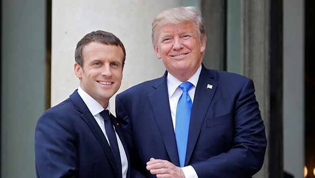 Trump ile Macron telefonda Türkiye ve Suriye' yi görüştü