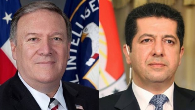 Pompeo’dan Mesrur Barzani’ye mektup