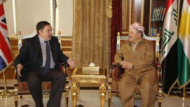 İngiliz Büyükelçi'den Başkan Barzani'ye: Kürdistan’ın güçlenmesini umuyoruz