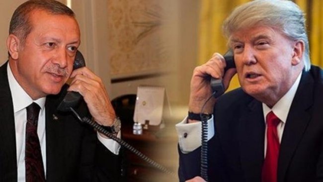 Erdoğan,Trump'la görüştü