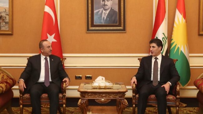 Neçirvan Barzani, Çavuşoğlu’yla görüştü