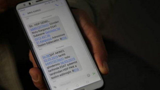 MNG Kargo’dan SMS: Gönderiniz HDP PKK’ya teslim edilmiştir