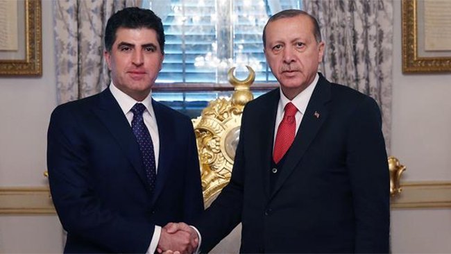 Erdoğan’dan Başkan Neçirvan Barzani’ye tebrik