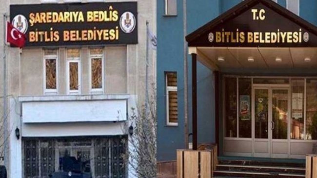 AKPartili başkan Kürtçe tabelayı kaldırdı