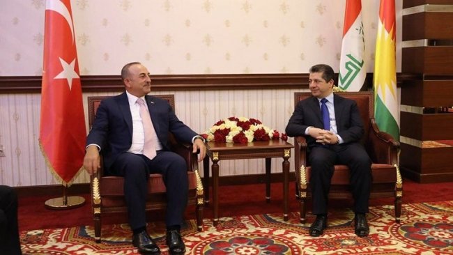 Mesrur Barzani, Çavuşoğlu’yla görüşüyor