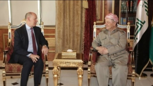 Başkan Barzani, İngiltere Başkonsolosu'nu kabul etti