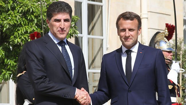 Başkan Neçirvan Barzani: Macron büyük memnuniyet duydu 