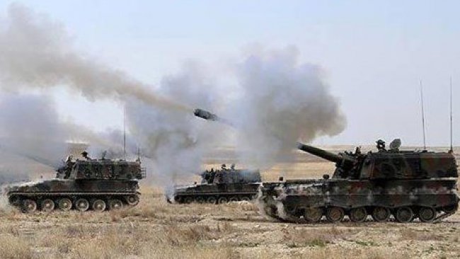 TSK’den Rojava’daki YPG mevzilerine bombardıman