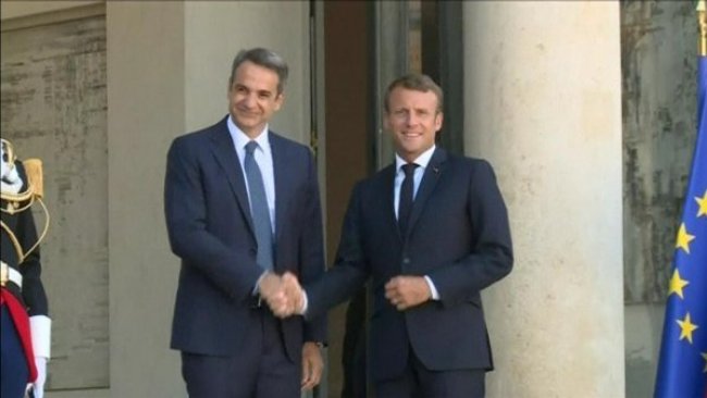 Macron'dan Yunanistan'a Doğu Akdeniz desteği