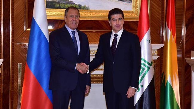 Neçirvan Barzani, Lavrov ile görüştü