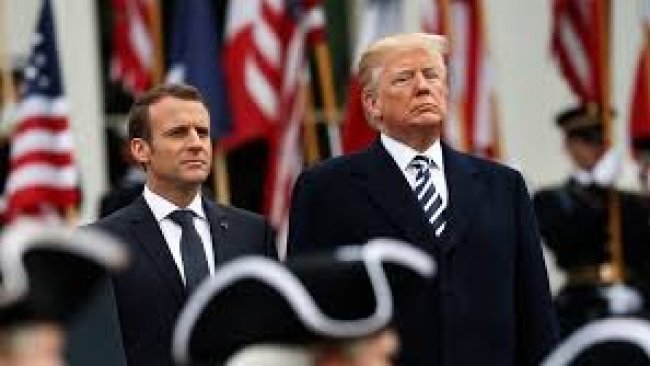 Macron, Trump ile görüştü