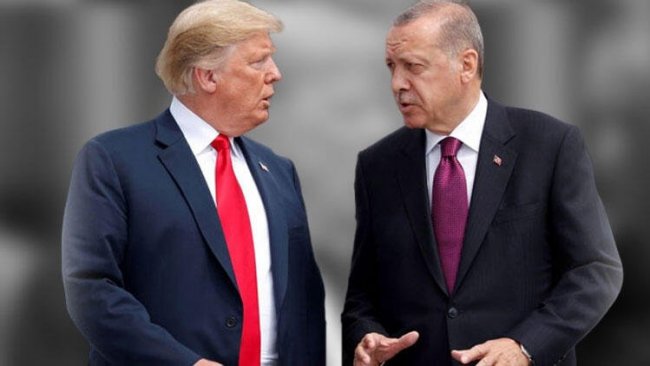 Erdoğan, Trump'la görüştü