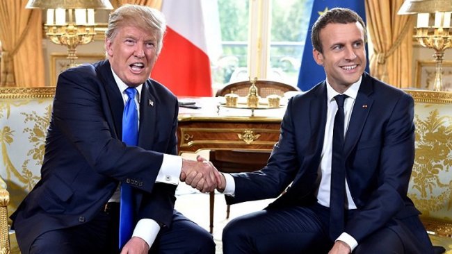 Macron ve Trump anlaştı: Yaptırım tehditleri askıda