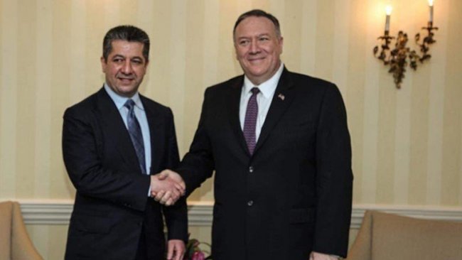 Mesrur Barzani ile Pompeo bir araya geldi