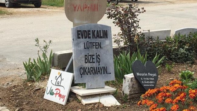 Mezar taşı ustasından 'koronavirüs' uyarısı: Evde kalın, bize iş çıkarmayın