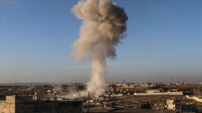 İdlib'e yoğun bombardıman