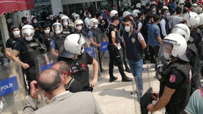 HDP yürüyüşüne polis müdahalesi: Gözaltılar var