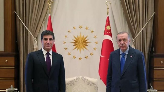 Başkan Neçirvan Barzani, Ankara'da Erdoğan ile görüştü