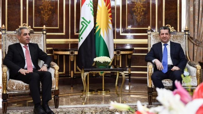 Mesrur Barzani, Irak Yargı Yüksek Konseyi Başkanı Faik Zedan'ı kabul etti