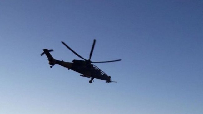 Türk ordusuna bağlı helikopterler Rojava’yı bombaladı