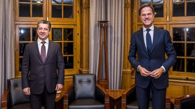 Başbakan Barzani, Hollanda Başbakanı Rutte ile bir araya geldi