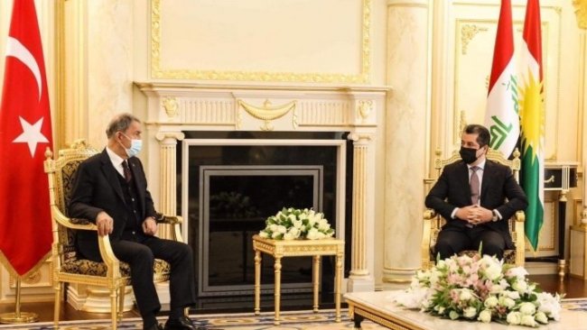 Başbakan Mesrur Barzani, Hulusi Akar’la bir araya geldi